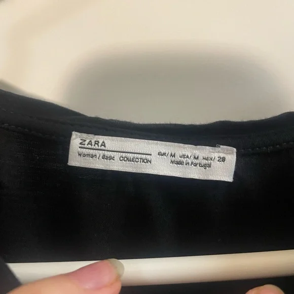 Zara Women’s Tee Angled Cut Top - Picture 2 of 4